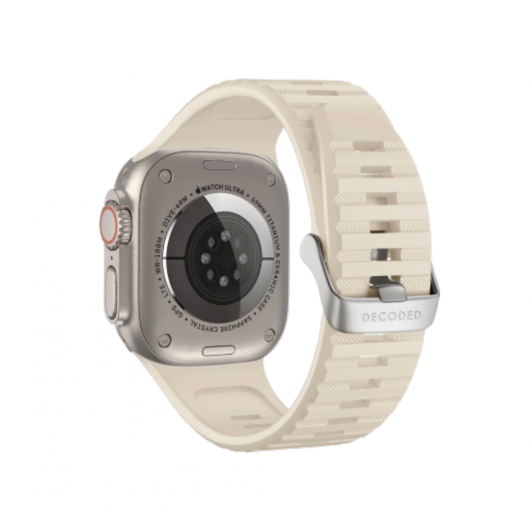 Decoded Silicone Traction ULTRA Strap Modern για Apple Watch SERIES - 42mm-44mm-45mm-46mm-49mm - ΛΕΥΚΟ - D24AWS49UTS1WE